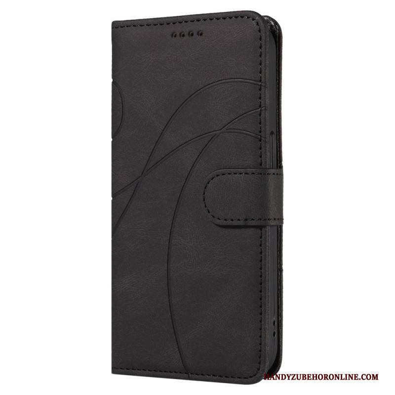 Lederhüllen Oneplus Nord 4 Wellenmuster