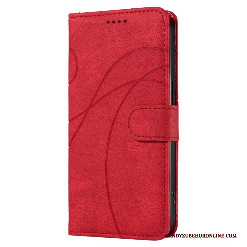 Lederhüllen Oneplus Nord 4 Wellenmuster