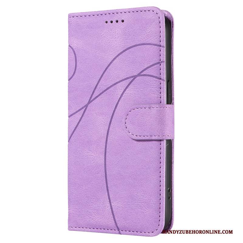 Lederhüllen Oneplus Nord 4 Wellenmuster