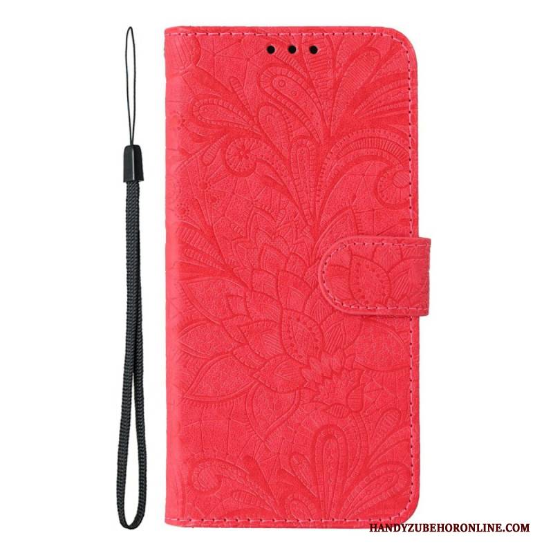 Lederhüllen Oneplus Nord 5 Florale Spitze