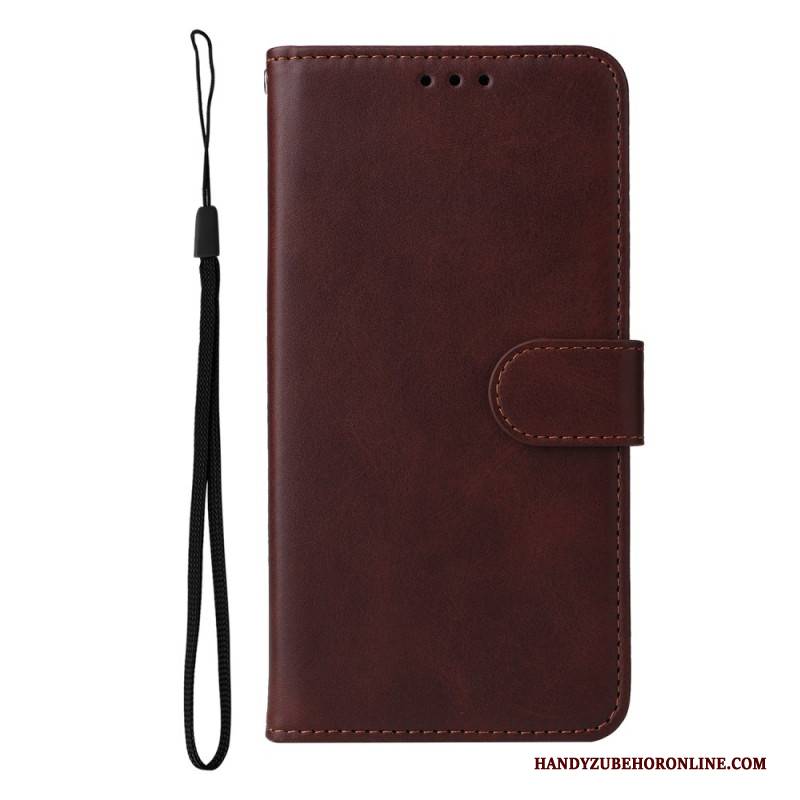 Lederhüllen Oneplus Nord 5 Handyhülle Lederoptik Mit Riemen