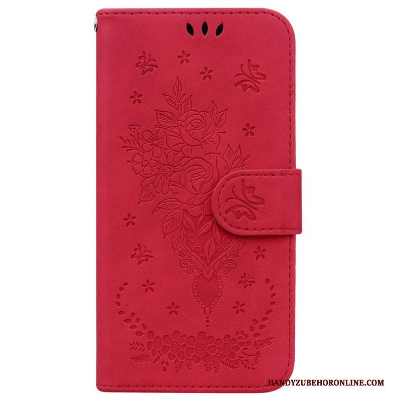 Lederhüllen Oneplus Nord 5 Handyhülle Rosenprint