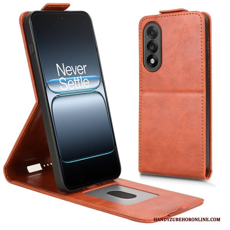 Lederhüllen Oneplus Nord 5 Vertikales Design