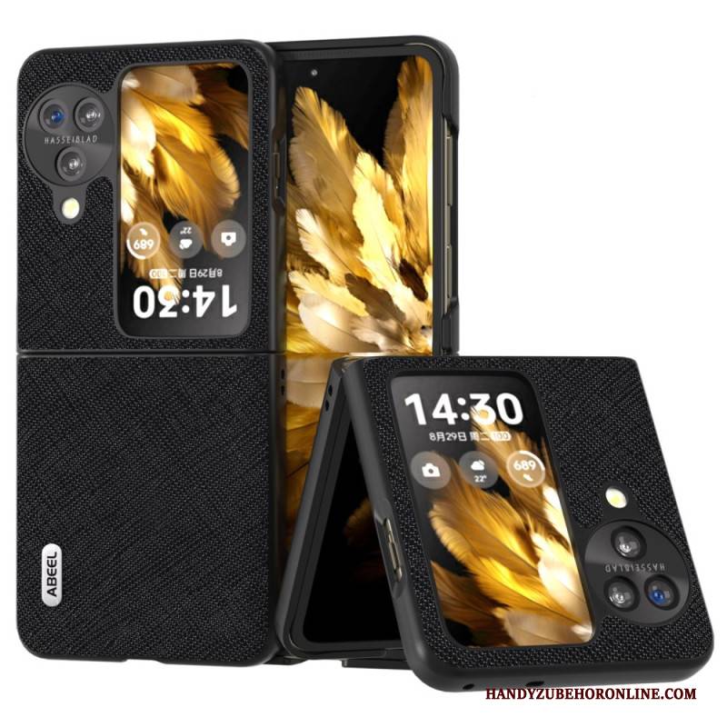 Lederhüllen Oppo Find N3 Flip Abeel Kreuztextur