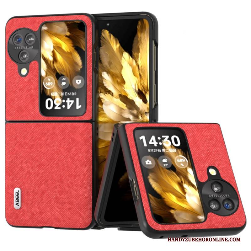 Lederhüllen Oppo Find N3 Flip Abeel Kreuztextur