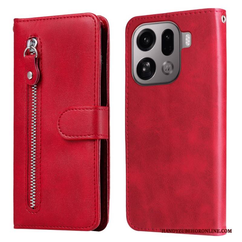 Lederhüllen Oppo Find X9 Pro 5g Reißverschlusstasche