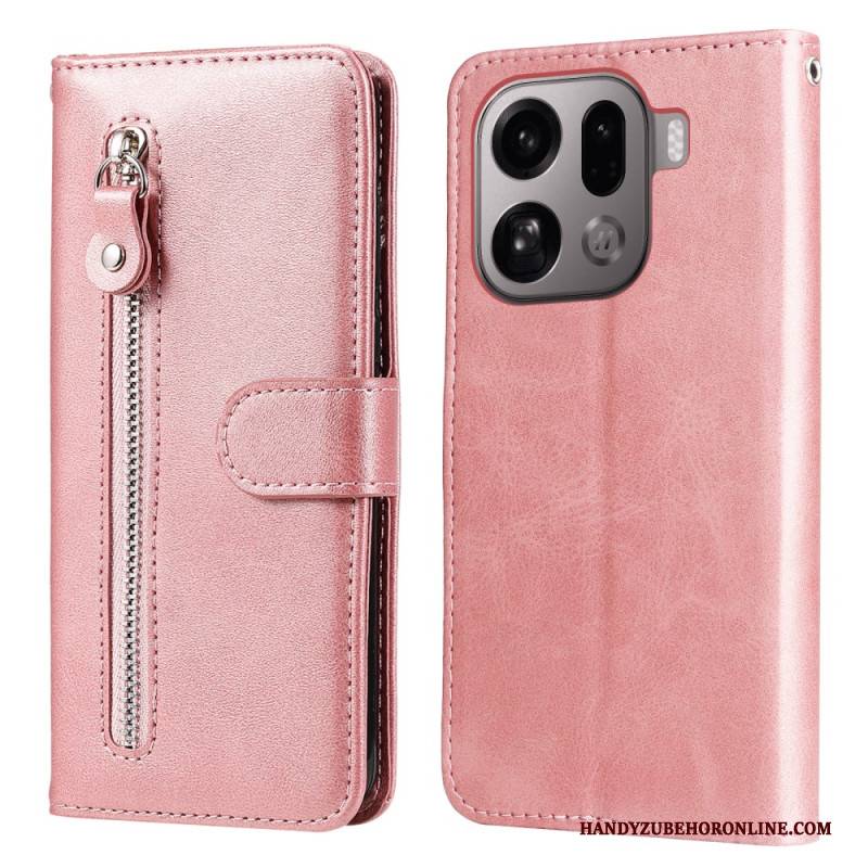 Lederhüllen Oppo Find X9 Pro 5g Reißverschlusstasche