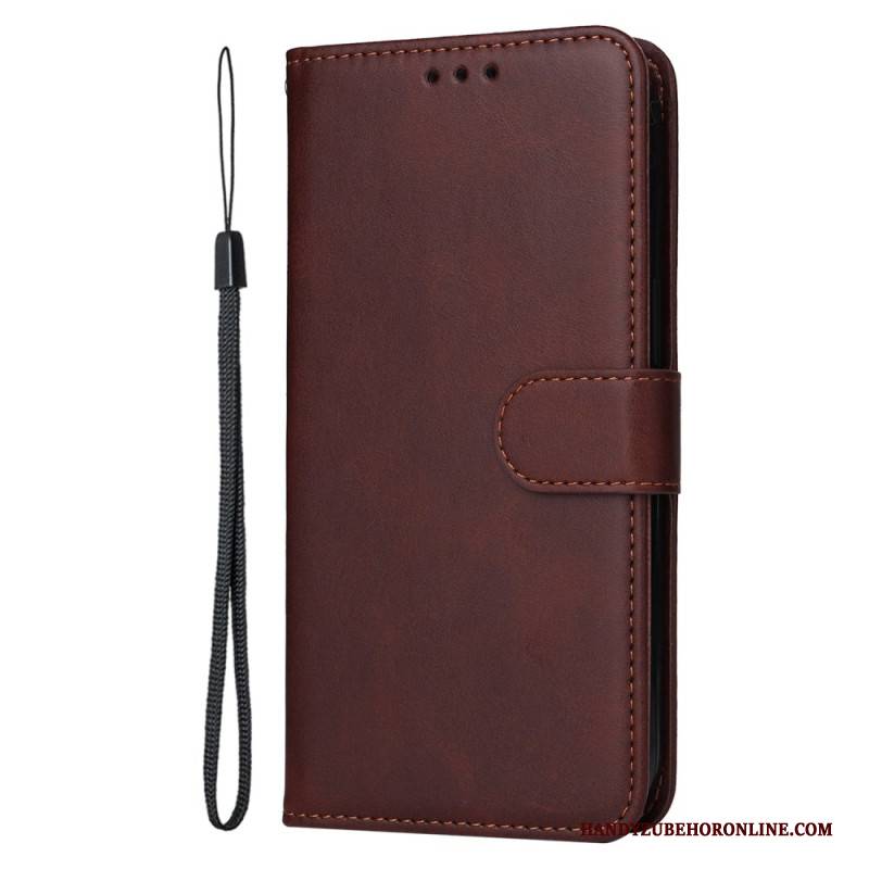 Lederhüllen Oppo Reno 13 Pro 5g Handyhülle Schlichter Kunstledergurt