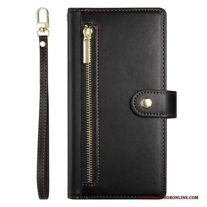 Lederhüllen Oppo Reno 13f 4g / 5g / 13 Fs 5g Handyhülle Geldbörse Mit Riemen