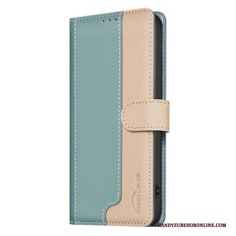 Lederhüllen Oppo Reno 13f 4g / 5g / 13 Fs 5g Handyhülle Zweifarbig Binfen Color