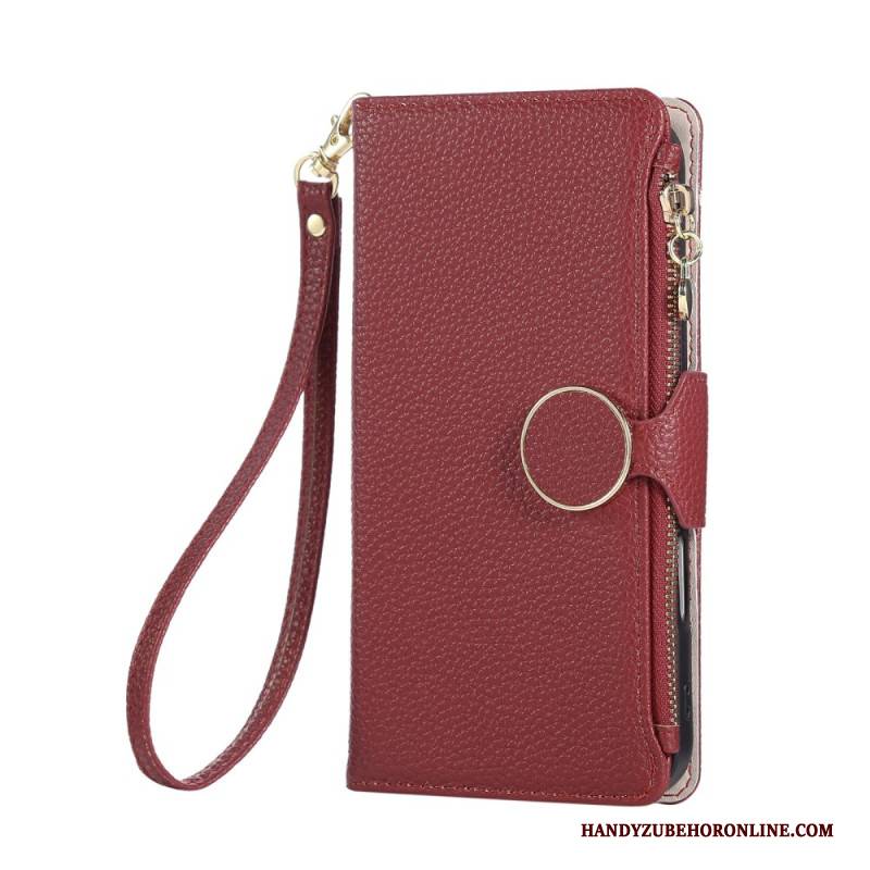 Lederhüllen Oppo Reno 14 5g Geldbörse Mit Reißverschluss