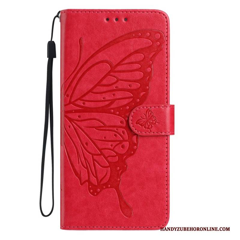 Lederhüllen Oppo Reno 14 5g Handyhülle Grafischer Schmetterling