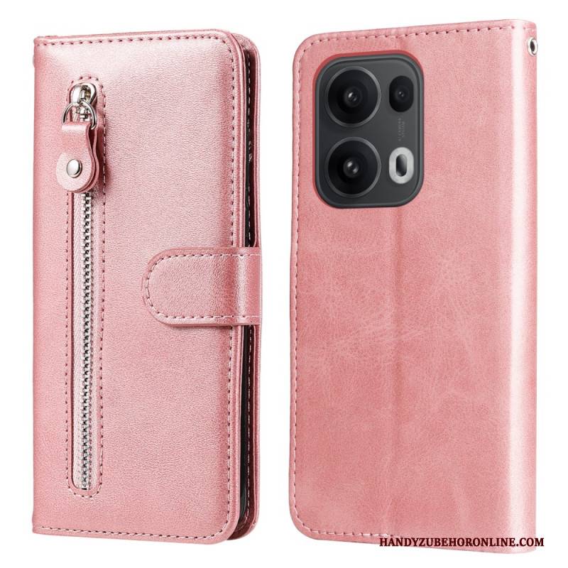 Lederhüllen Oppo Reno 14 Pro 5g Mit Reißverschluss Tasche