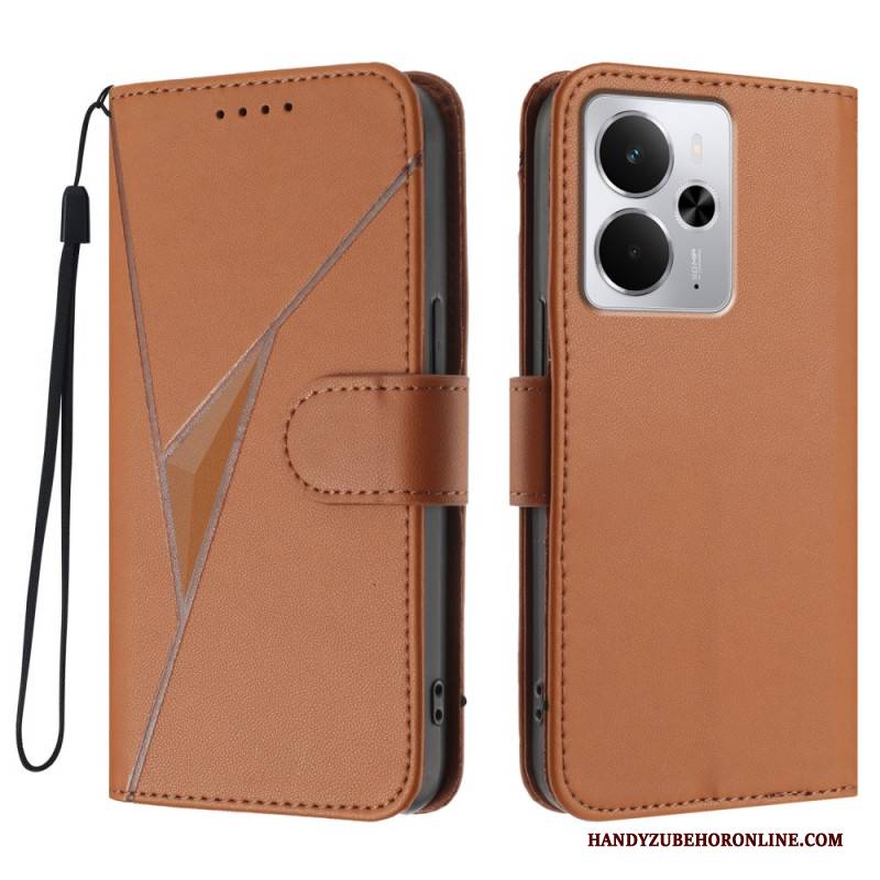 Lederhüllen Realme 14 5g Dreiecksmuster