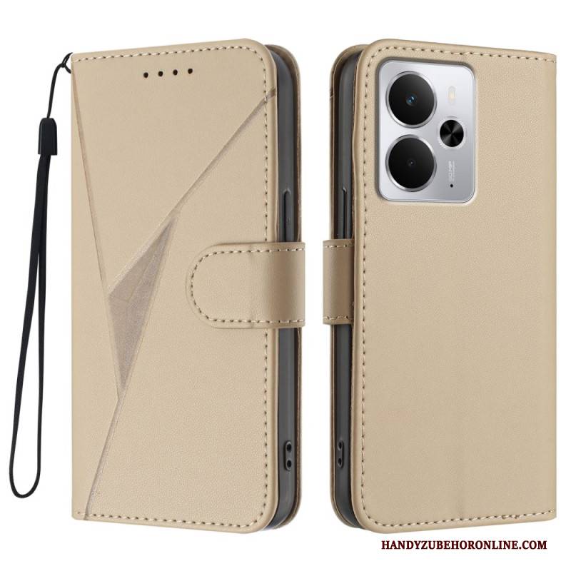 Lederhüllen Realme 14 5g Dreiecksmuster