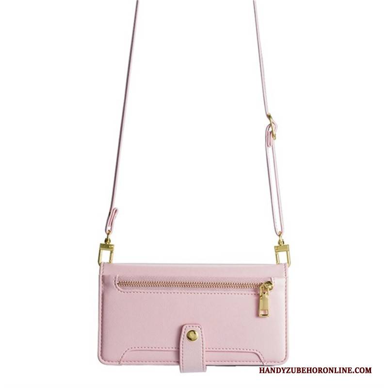 Lederhüllen Realme 14 5g Handyhülle Geldbörse Mit Reißverschluss Riemen Und Schulterriemen