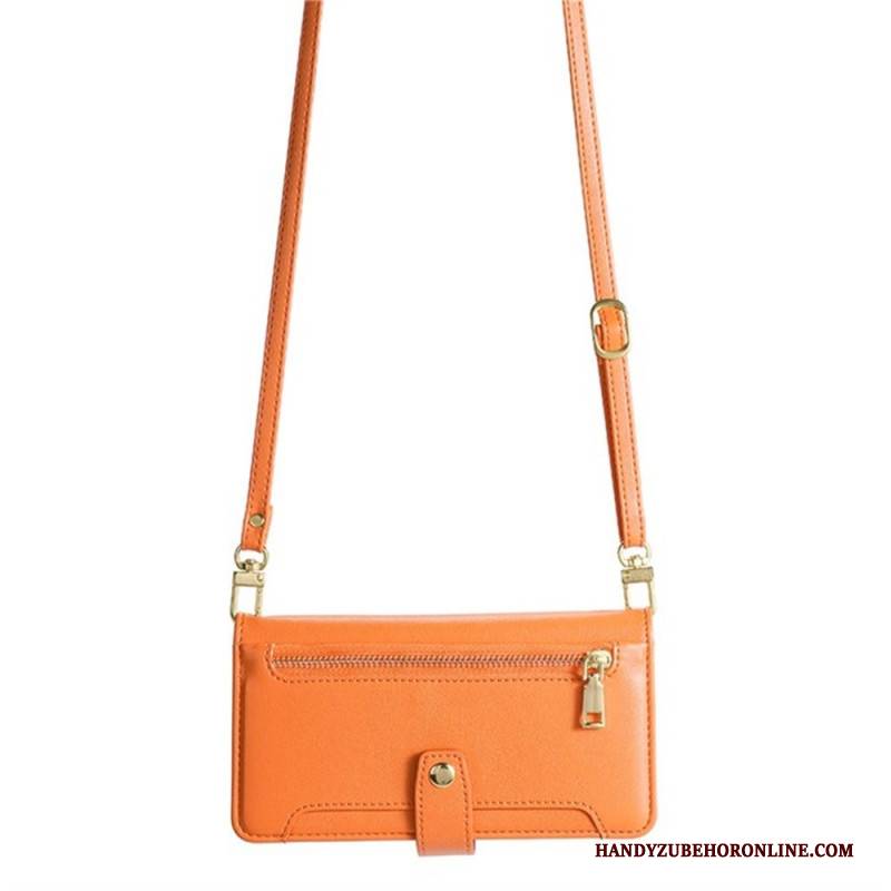 Lederhüllen Realme 14 5g Handyhülle Geldbörse Mit Reißverschluss Riemen Und Schulterriemen