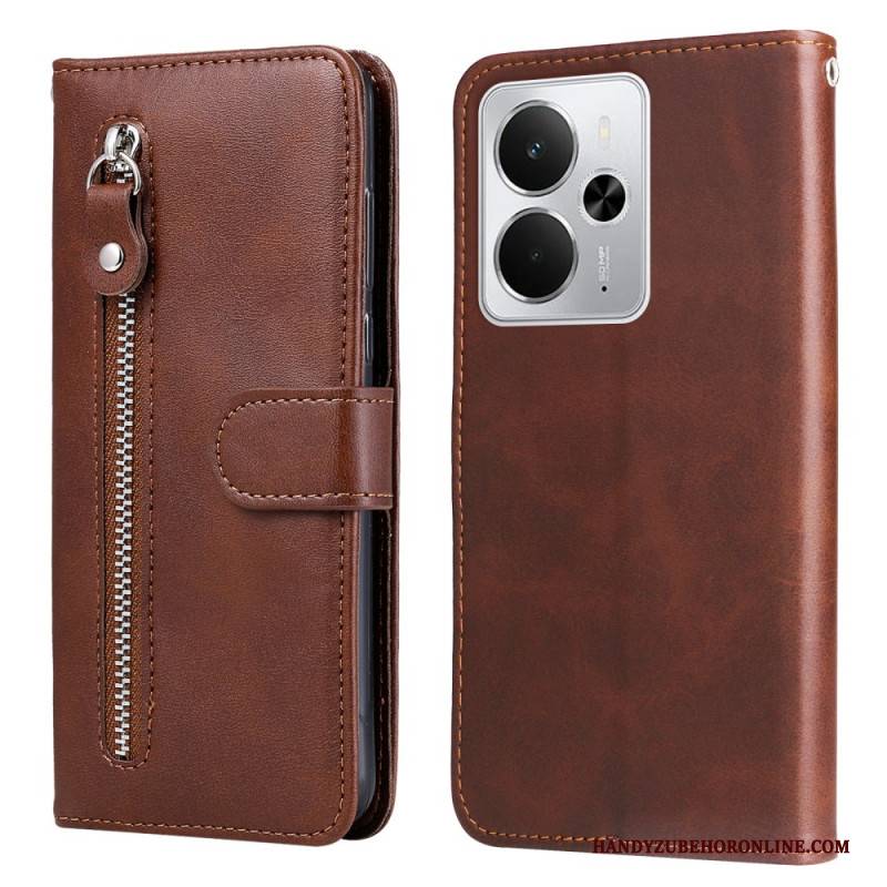 Lederhüllen Realme 14 5g Reißverschlusstasche