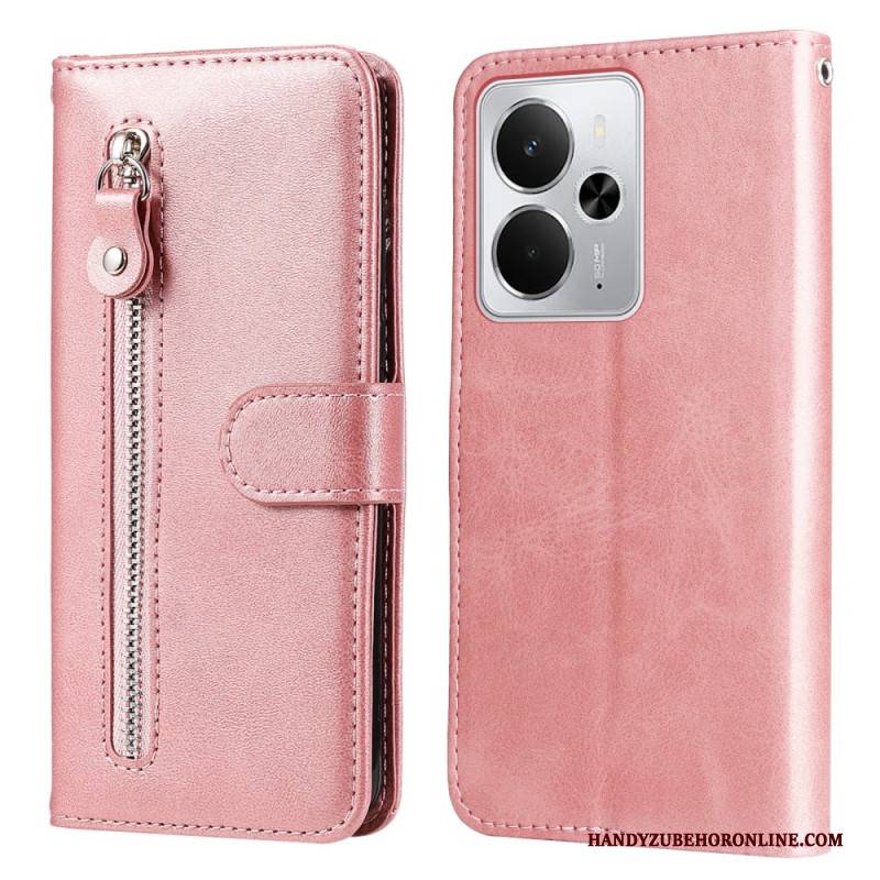 Lederhüllen Realme 14 5g Reißverschlusstasche