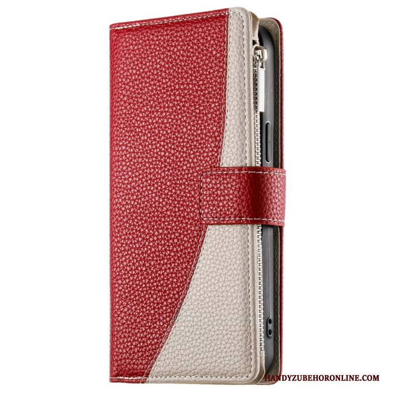 Lederhüllen Realme 14 5g Zweifarbig Mit Riemen