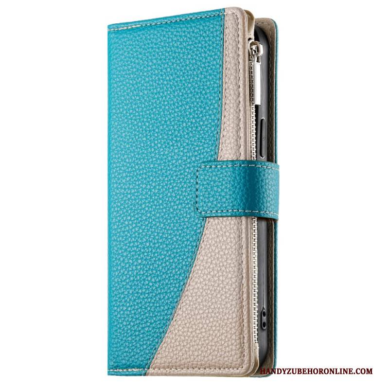 Lederhüllen Realme 14 5g Zweifarbig Mit Riemen