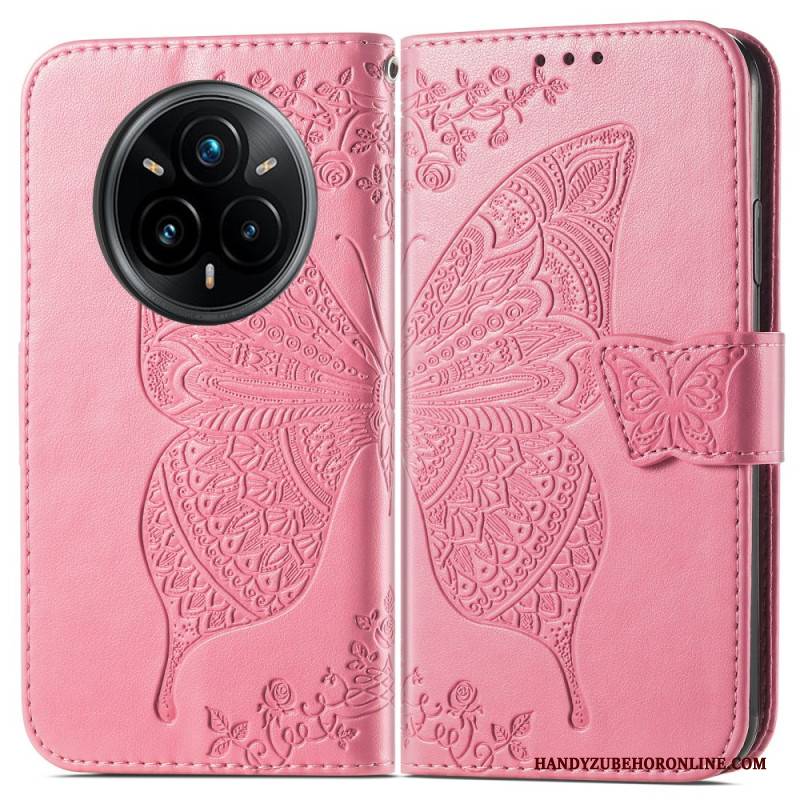 Lederhüllen Realme 14 Pro 5g Handyhülle Barocker Schmetterling