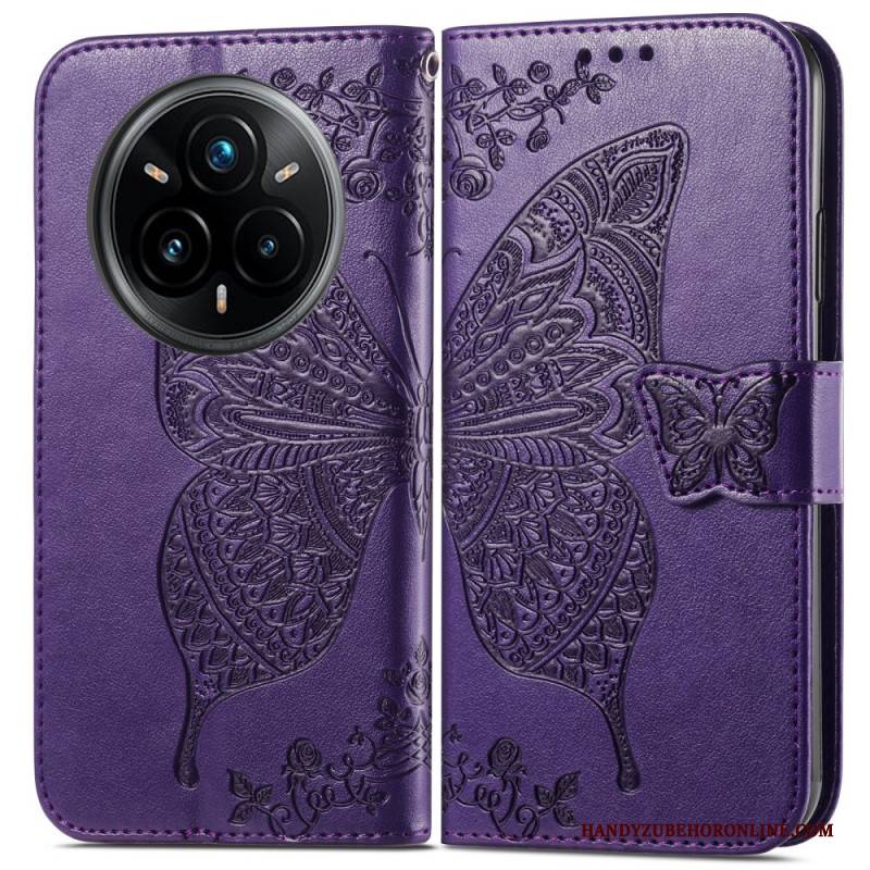 Lederhüllen Realme 14 Pro 5g Handyhülle Barocker Schmetterling