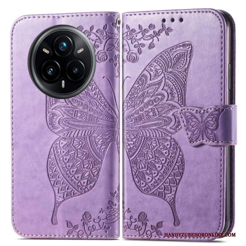 Lederhüllen Realme 14 Pro 5g Handyhülle Barocker Schmetterling