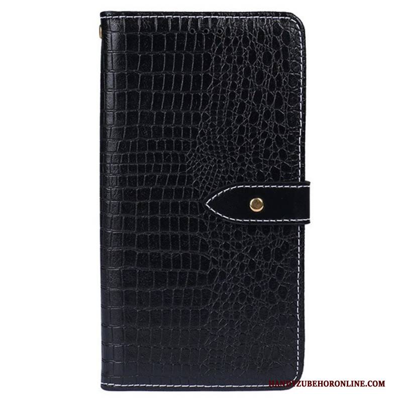 Lederhüllen Realme 14 Pro 5g Idewei-krokodiloptik