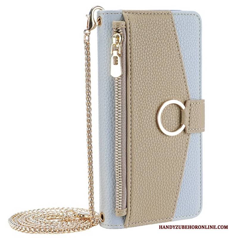 Lederhüllen Realme 14 Pro 5g Spiegel Und Kette