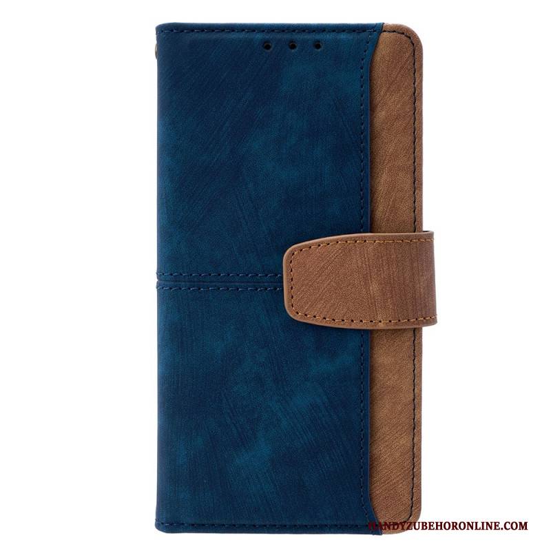 Lederhüllen Realme 14 Pro 5g Zweifarbiger Rfid-schutz