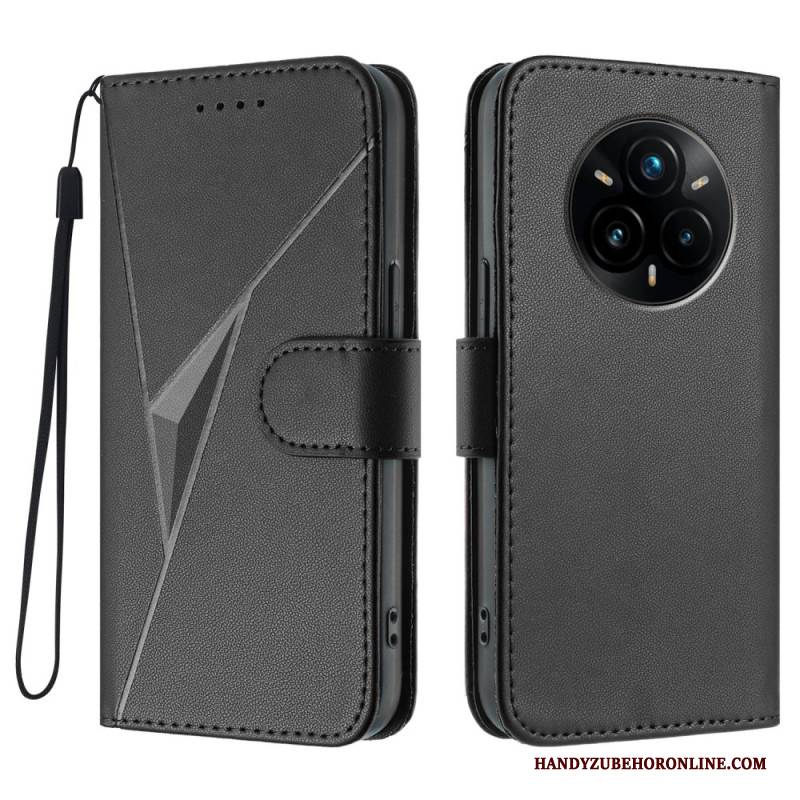 Lederhüllen Realme 14 Pro Plus 5g Handyhülle Dreiecksmuster