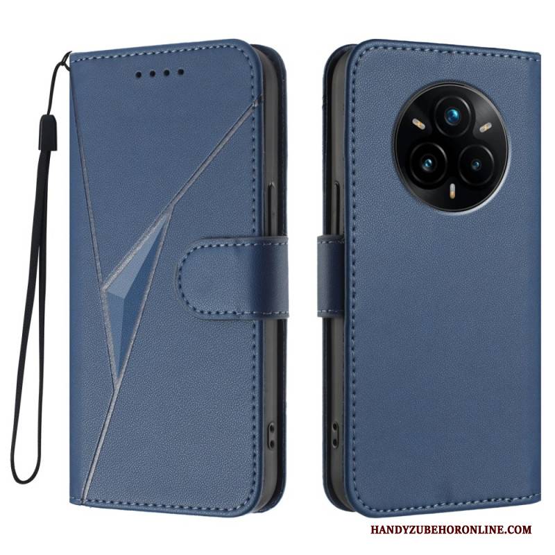 Lederhüllen Realme 14 Pro Plus 5g Handyhülle Dreiecksmuster