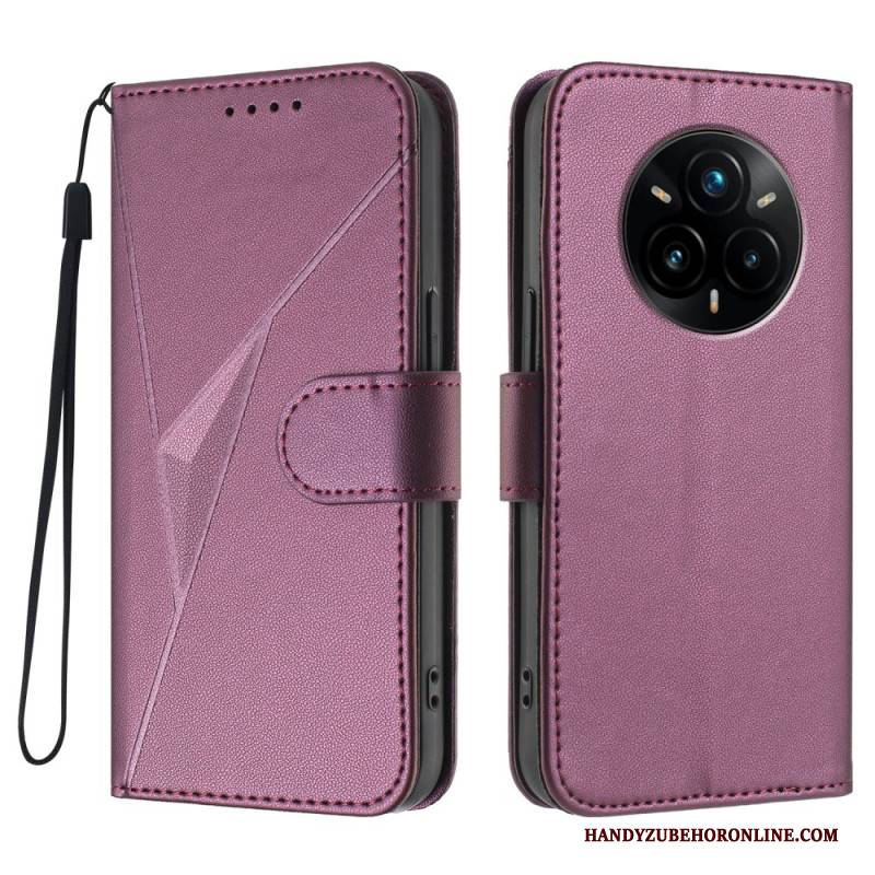 Lederhüllen Realme 14 Pro Plus 5g Handyhülle Dreiecksmuster