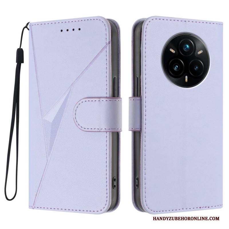 Lederhüllen Realme 14 Pro Plus 5g Handyhülle Dreiecksmuster