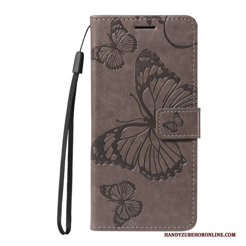 Lederhüllen Realme 14 Pro Plus 5g Handyhülle Riesige Schmetterlinge