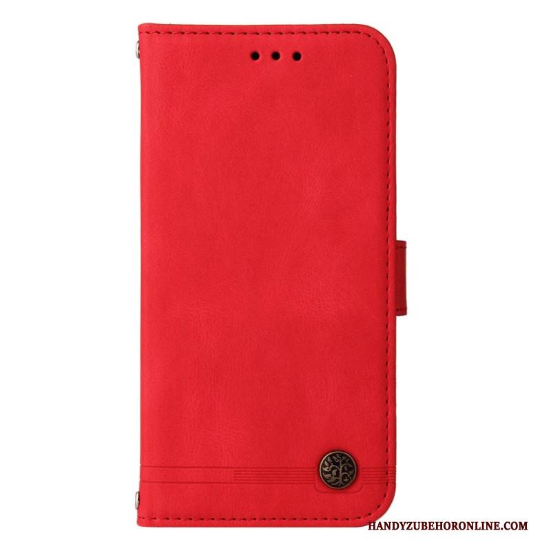 Lederhüllen Realme 14 Pro Plus 5g Handyhülle Vintage-effekt Mit Niete