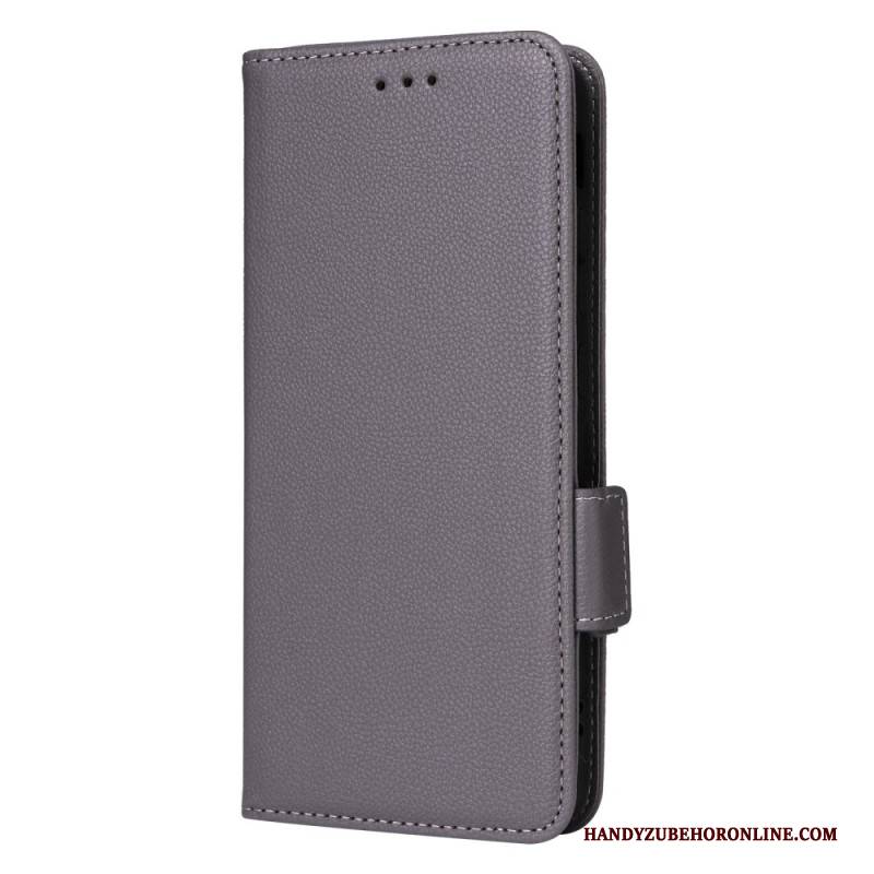 Lederhüllen Realme 14 Pro Plus 5g Kunstleder In Litschi-optik Mit Riemen