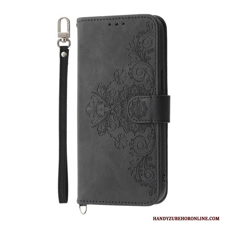 Lederhüllen Realme 14 Pro Plus 5g Wildlederoptik Mit Spitze Riemen Und Schulterriemen