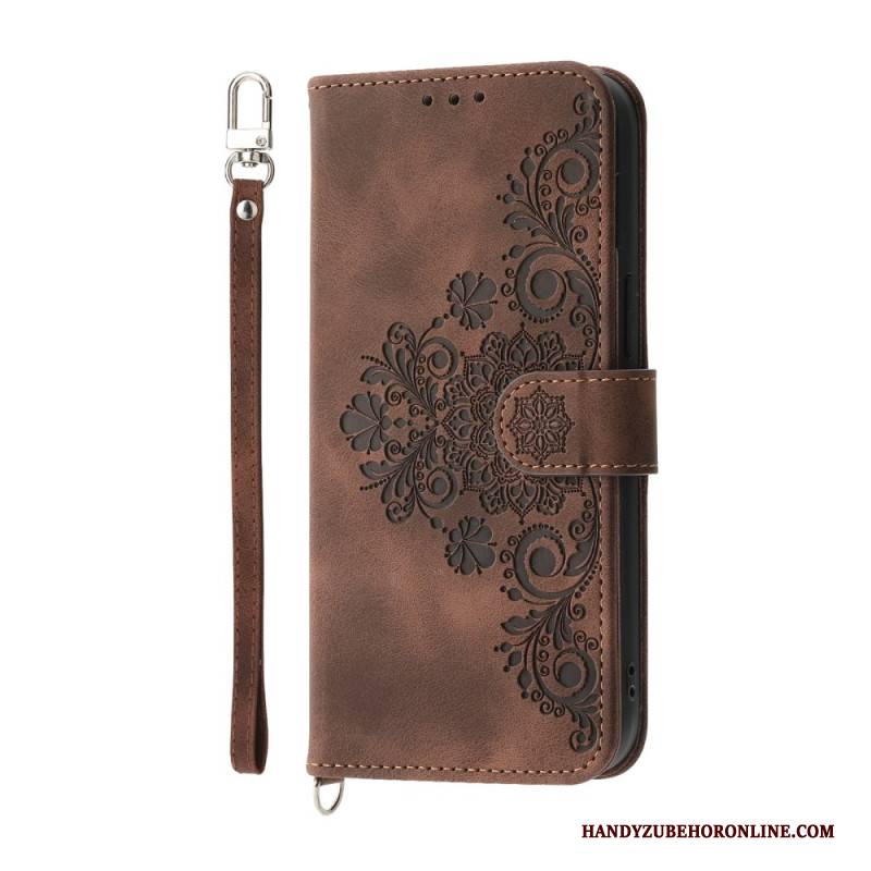 Lederhüllen Realme 14 Pro Plus 5g Wildlederoptik Mit Spitze Riemen Und Schulterriemen