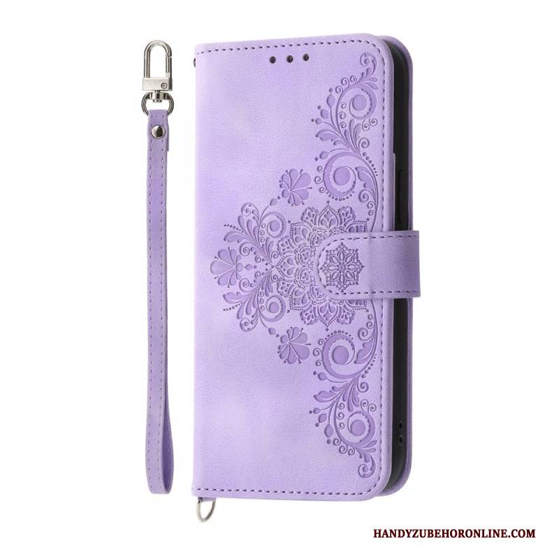 Lederhüllen Realme 14 Pro Plus 5g Wildlederoptik Mit Spitze Riemen Und Schulterriemen