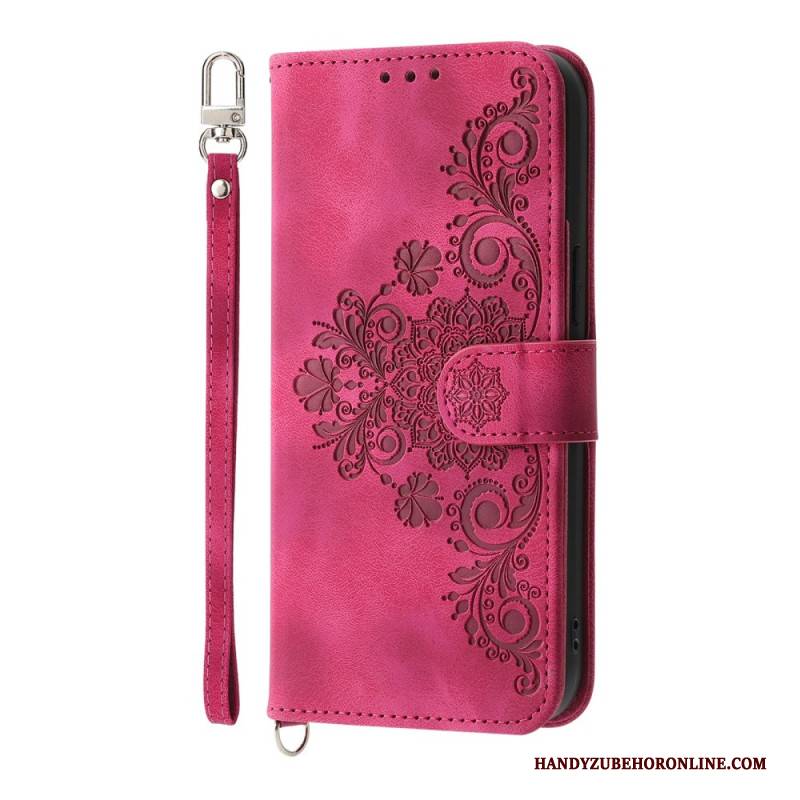 Lederhüllen Realme 14 Pro Plus 5g Wildlederoptik Mit Spitze Riemen Und Schulterriemen