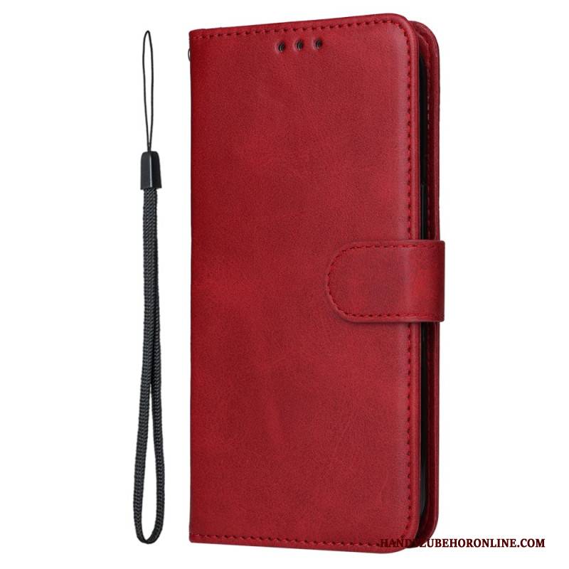 Lederhüllen Realme 14x 5g Handyhülle Schlichter Riemen