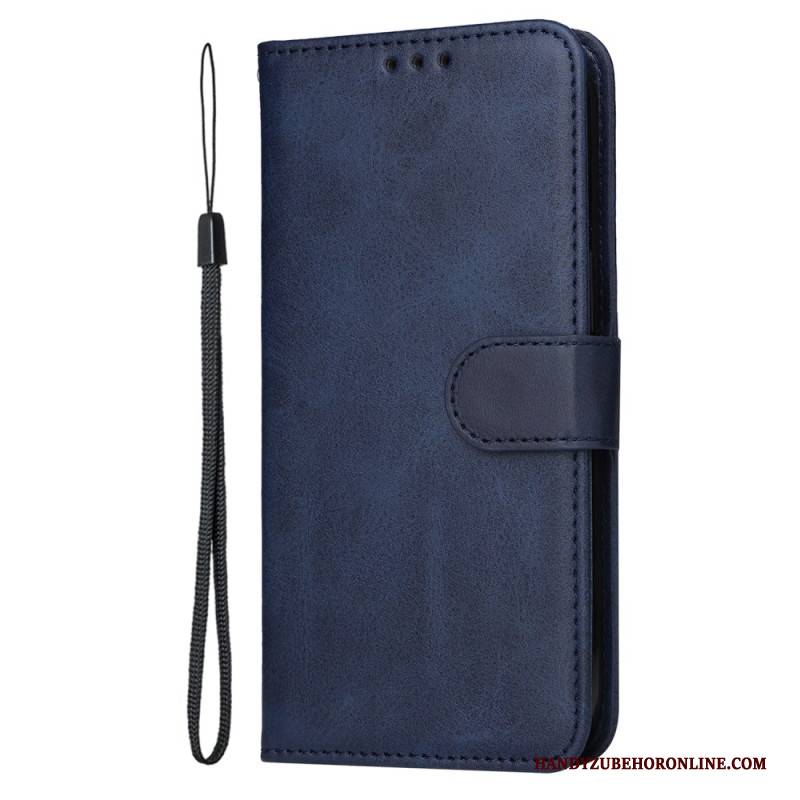 Lederhüllen Realme 14x 5g Handyhülle Schlichter Riemen