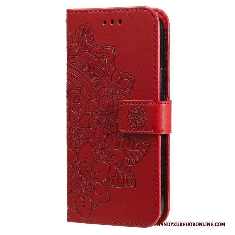 Lederhüllen Realme C55 Armband Mit Blumenmuster