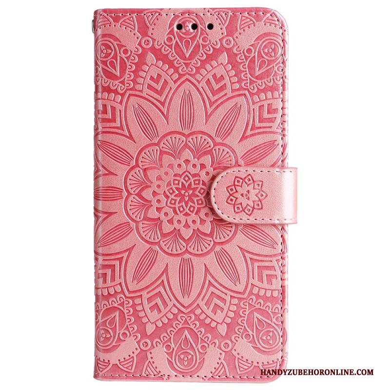 Lederhüllen Realme C55 Handyhülle Armband Mit Sonnenblumenmuster