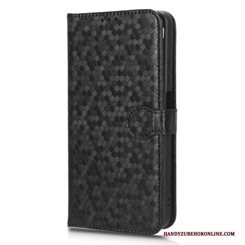 Lederhüllen Realme C55 Handyhülle Glänzende Punkte Mit Riemen