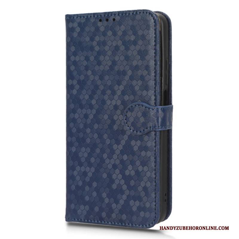 Lederhüllen Realme C55 Handyhülle Glänzende Punkte Mit Riemen