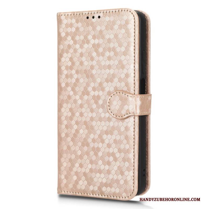 Lederhüllen Realme C55 Handyhülle Glänzende Punkte Mit Riemen