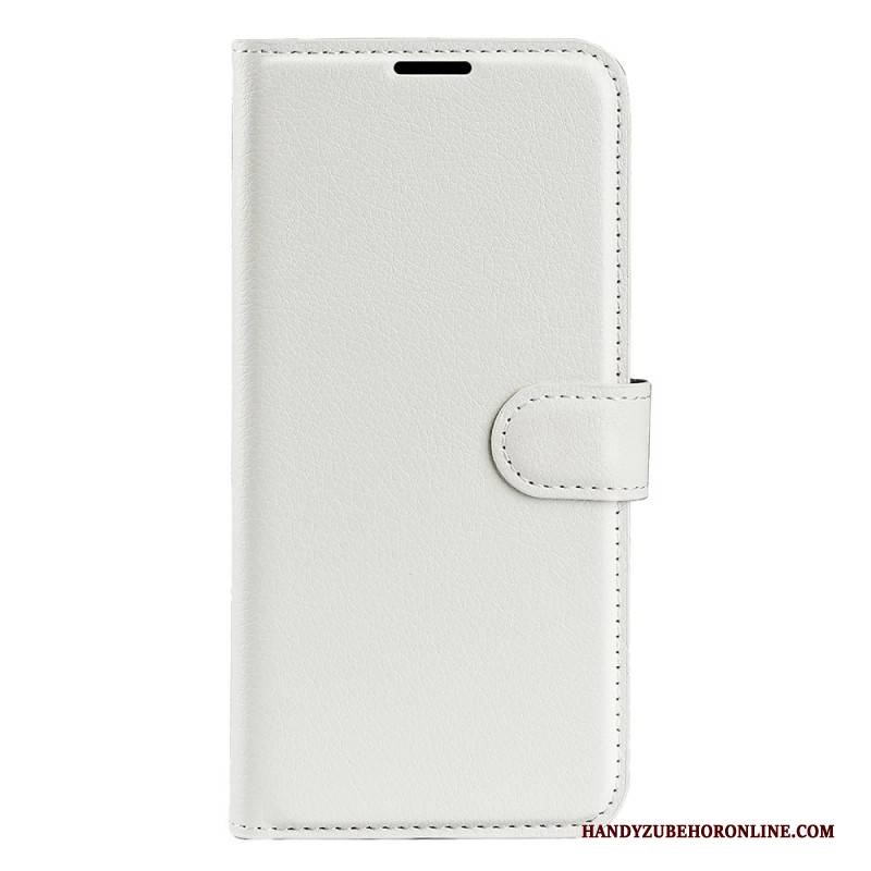 Lederhüllen Realme C55 Handyhülle Klassisches Litschi-kunstleder